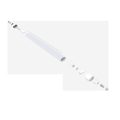 Sergi Merkezi için 40W 4FT LED Tri Proof Işık IP66 Otopark Tüpü Yüksek Verimlilik