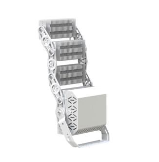 LED Spor Aydınlatma için L Şekli Ayarlanabilir Braket Yüksek Direk Işığı ile 500W Modüler LED Projektör