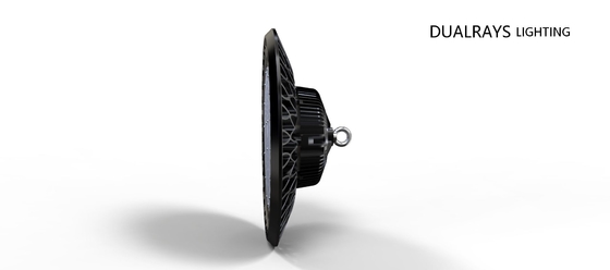 240W UFO Yüksek Bay Işık Çanı 140LPW DALI PIR Karartma Meanwell LUXEON PC Sertleştirilmiş Cam