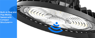 5 Yıl Ücretsiz Garanti 200 W UFO LED Yüksek Bay Işık CE CB SAA TUV GS Depo ve Atölye için Günışığı Sensörlü