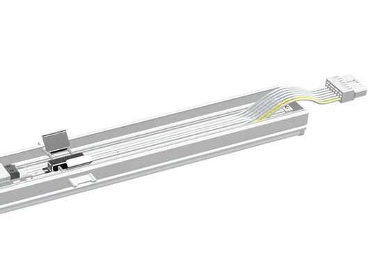 Tıklama hızında 75W DIP Değiştirilebilir RM5 Evrensel LED Doğrusal Güçlendirme Işık Modülü Mevcut T5/T8 kanal sisteminizi alet kullanmadan 40 saniye içinde LED'e geçirin
