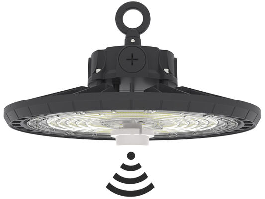 DUALRAYS HB2 DIP Değiştirilebilir Güç ve gün ışığı eşiğine sahip 3CCT UFO LED Yüksek Tavan Işığı| Gün ışığı eşiği veya gün ışığı hasadı özelliğine sahip Mikrodalga Sensörü| Acil Durum Opsiyonel
