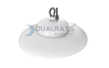 Güçlü Beyaz Muhafaza 100W UFO LED Yüksek Bay Işık IP69K IK10 140LPW Gıda Endüstrisi
