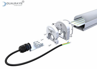 160LPW Verimlilik LED Tri Proof Işık 40W IP66 5 Yıl Garanti Yeraltı Garajı için Acil Karartma