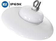 Kolay Temizlik ve Kurulum NSF IP69K Sertifikalı IP66 LED UFO Gıda Endüstrisi için Yüksek Bay Işık