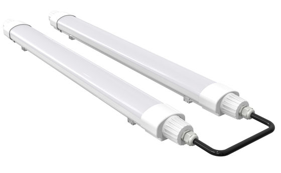 Dualrays D2 Serisi 40W LED Üçlü Korumalı Işık IP65 Buhar Korumalı IK10 Süpermarket için Boker Sürücülü