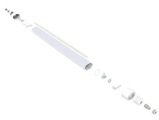 Dualrays D2 Serisi 50 Watt 5ft Atölyeler Buhar Korumalı LED Tri-proof Işık 160LMW IP65 IK10