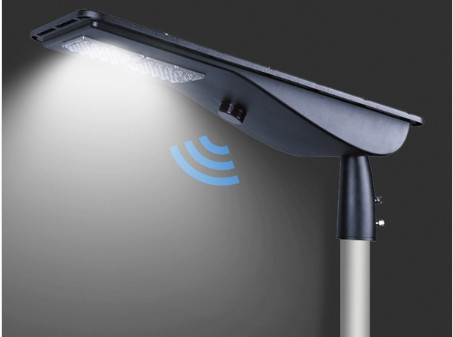 40W Dış Mekan LED Güneş Sokak Lambaları Entegre Döküm Al IP65 IK08 120LPW