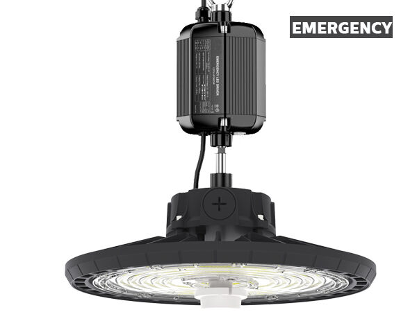 Ekonomik Tip HB2 DIP Değiştirilebilir Güç ve 3CCT UFO LED Yüksek Tavan Işığı 100W 170LPW, 5 - 15 metre Montaj Yüksekliği ile