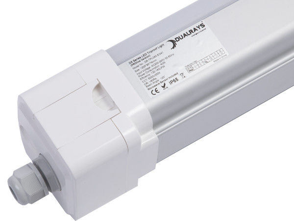 DUALRAYS D5 LED Tri Proof Işık 4ft 40W 160LPW Verimlilik 0-10V DALI Karartma
