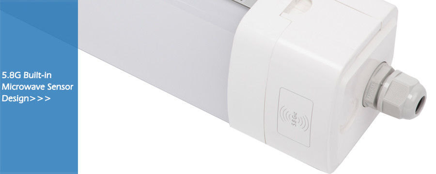 2ft 3ft 4ft 5ft Uydurma Su Geçirmez Tüp Işık Fikstürü Süpermarket için LED IP65 Triproof Işık