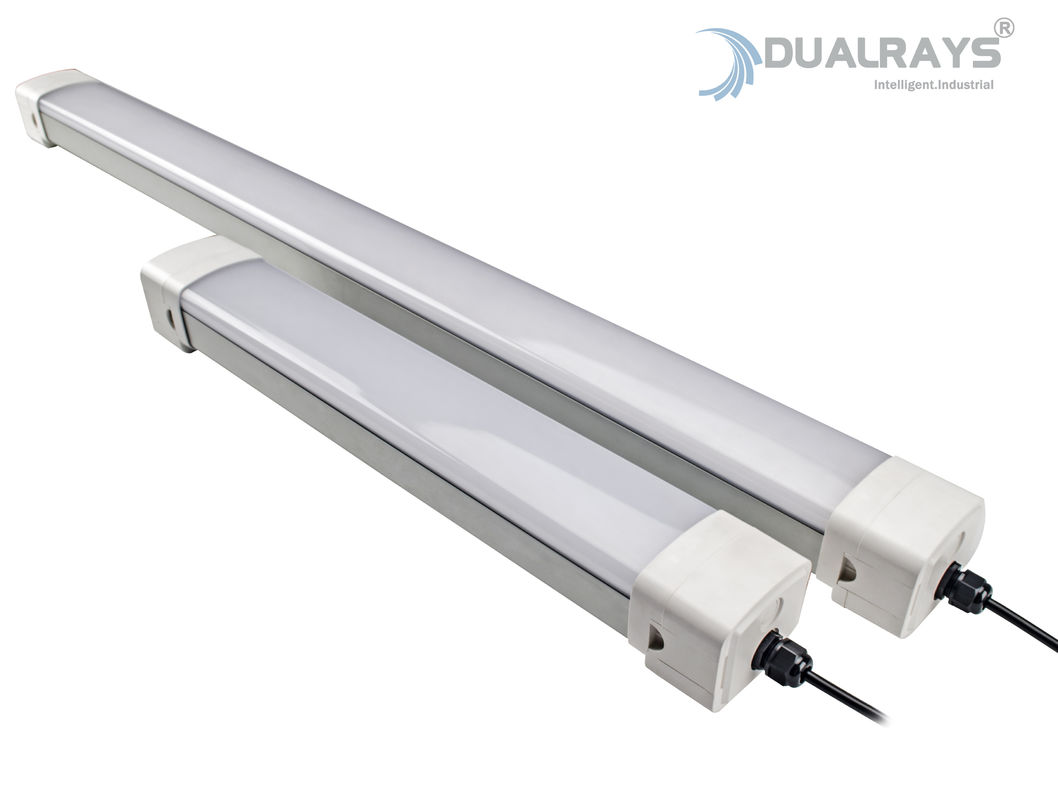 Yüksek Parlaklık LED Tri Proof Işık Buhar Geçirmez Depo Otopark Kolay Kurulumlar